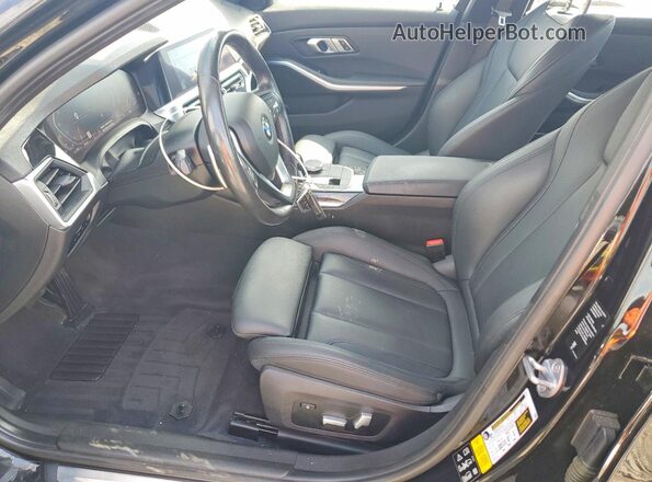 WBA5R7C55KFH32104 2019 BMW 3 SERIES Black Widok wnętrza z przodu