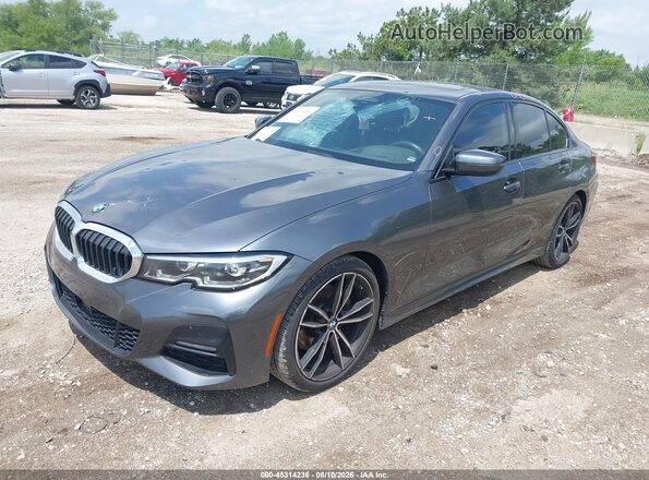 WBA5R7C56KAJ81448 2019 BMW 3 SERIES Gray Передня ліва чверть