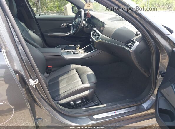WBA5R7C56KAJ81448 2019 BMW 3 SERIES Gray Вид салону спереду
