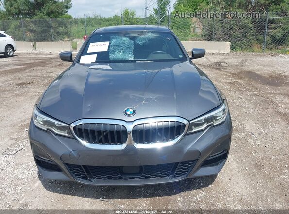 WBA5R7C56KAJ81448 2019 BMW 3 SERIES Gray Вид задньої частини салону