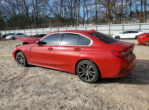 WBA5R7C56KFH19099 2019 BMW 3 SERIES Red Trasero izquierdo