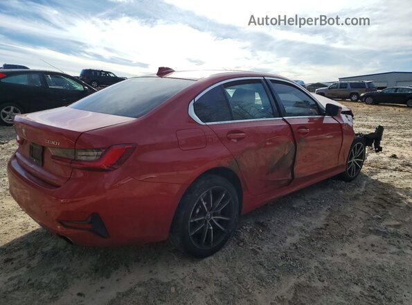 WBA5R7C56KFH19099 2019 BMW 3 SERIES Red Trasero derecho