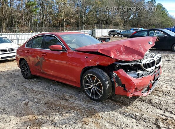 WBA5R7C56KFH19099 2019 BMW 3 SERIES Red Delantero derecho