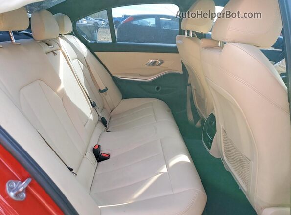 WBA5R7C56KFH19099 2019 BMW 3 SERIES Red Vista de los asientos traseros