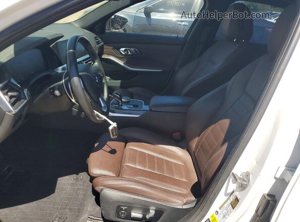 WBA5R7C57KAJ85444 2019 BMW 3 SERIES White Front interior view