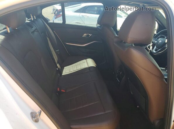 WBA5R7C57KAJ85444 2019 BMW 3 SERIES White Rear seats view