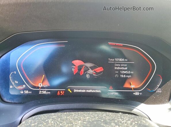 WBA5R7C59KAJ83906 2019 BMW OTHER Silver Вид щитка приладів
