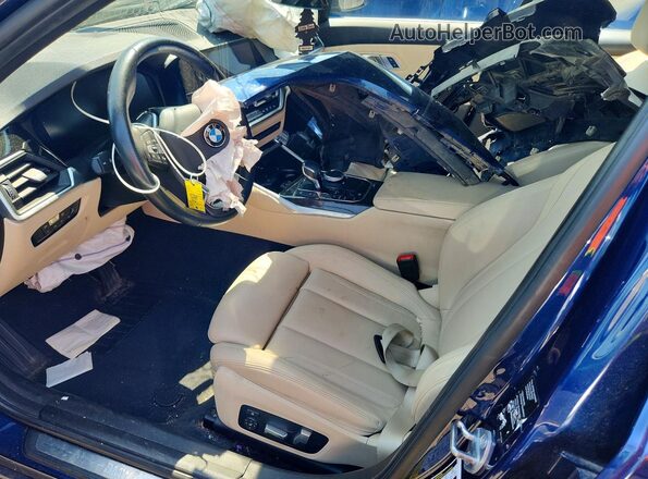 WBA5R7C5XKFH10079 2019 BMW OTHER Blue Вид салону спереду