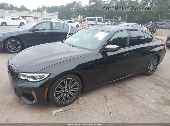 WBA5U7C01LFH04515 2020 BMW M3 Black Передня ліва чверть