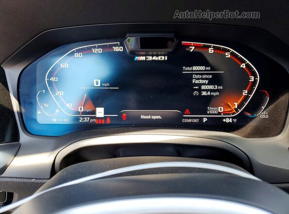 WBA5U7C02LA232318 2020 BMW M3 White 