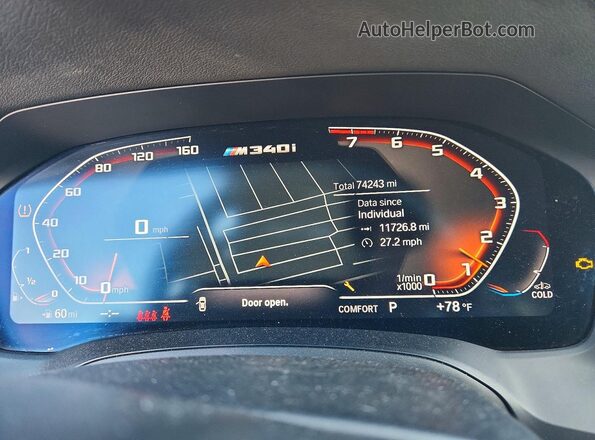WBA5U7C04LA234488 2020 BMW M3 White 