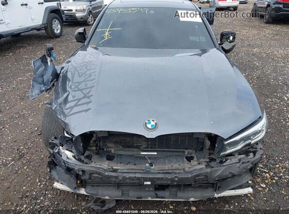 WBA5U7C04LFH07487 2020 BMW M3 Gray Instrument cluster view