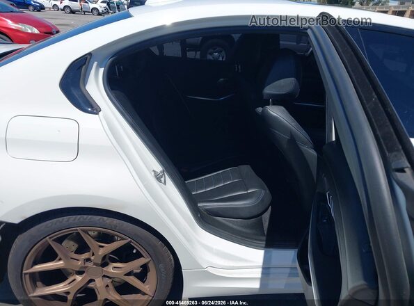 WBA5U7C08LFH62928 2020 BMW M3 White Widok naklejki z numerem VIN