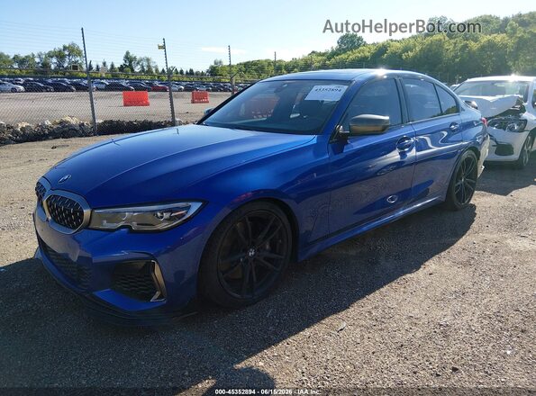WBA5U9C00LFH34553 2020 BMW M3 Blue Передня ліва чверть