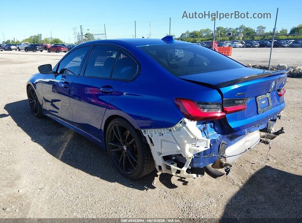 WBA5U9C00LFH34553 2020 BMW M3 Blue Задня ліва чверть