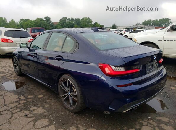 WBA5U9C03LFH42288 2020 BMW M3 Blue Trasero izquierdo