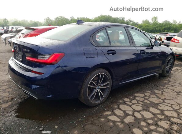 WBA5U9C03LFH42288 2020 BMW M3 Blue Trasero derecho