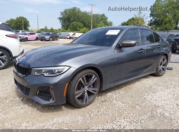 WBA5U9C06LFH01234 2020 BMW M3 Gray Առջևի ձախ երեք քառորդ տեսարան