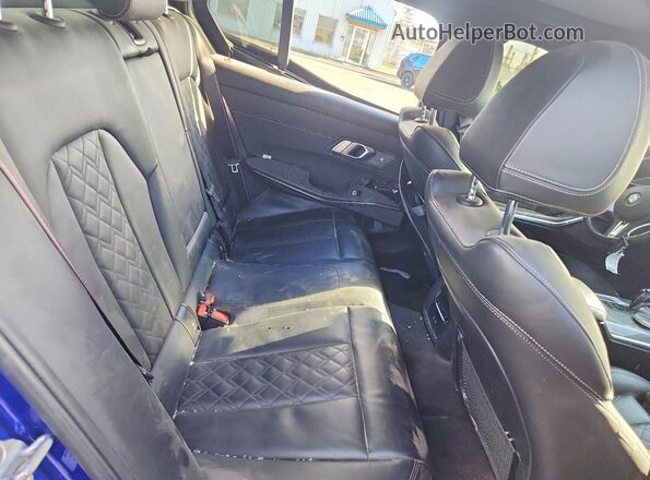 WBA5U9C06MFK37828 2021 BMW M3 Blue Հետևի նստատեղերի տեսք