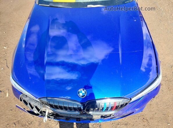 WBA5U9C06MFK37828 2021 BMW M3 Blue Սալոնի հետևի տեսք