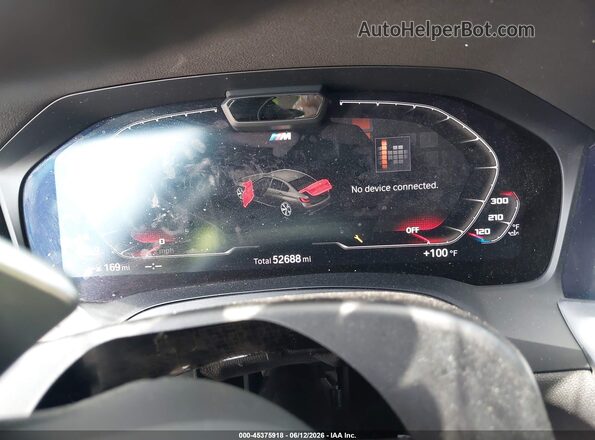 WBA5U9C0XLA380423 2020 BMW M3 Blue Հետևի նստատեղերի տեսք