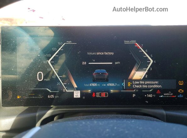 WBA63AV00RFS57604 2024 BMW OTHER Black Instrument cluster view