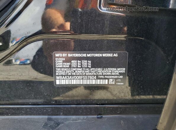 WBA63AV00RFS57604 2024 BMW OTHER Black Engine compartment view