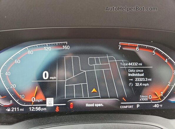 WBA63AV08PFN30284 2023 BMW 7 SERIES Gray Instrument cluster view