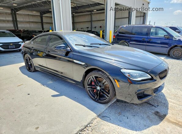 WBA6D4C55GD977289 2016 BMW 6 SERIES Черный Передняя правая четверть