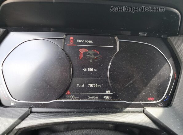 WBA73AK01M7H40680 2021 BMW 2 SERIES Белый Вид щитка приборов