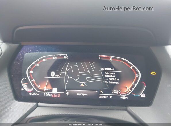 WBA73AK04N7K27583 2022 BMW 2 SERIES Gray Widok tylnych siedzeń