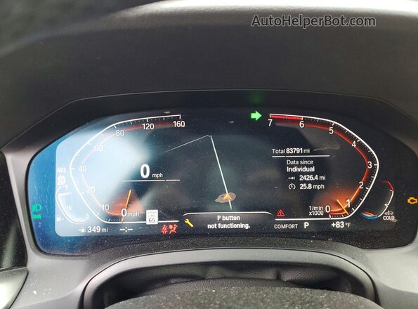 WBA73AP00MCG98518 2021 BMW OTHER Black Widok zestawu wskaźników