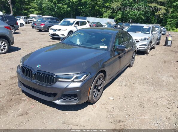 WBA73BJ02MCF88455 2021 BMW 5 SERIES Black Передня ліва чверть