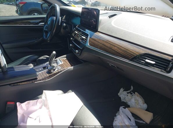 WBA73BJ02MCF88455 2021 BMW 5 SERIES Black Вид салону спереду