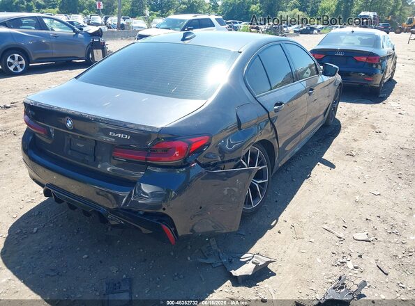 WBA73BJ02MCF88455 2021 BMW 5 SERIES Black Вид спереду