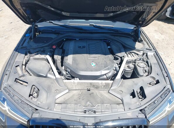 WBA73BJ02MCF88455 2021 BMW 5 SERIES Black Вид ззаду