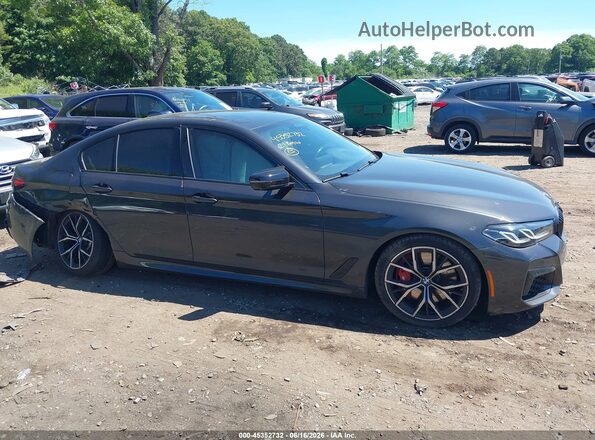 WBA73BJ02MCF88455 2021 BMW 5 SERIES Black Вид задньої частини салону