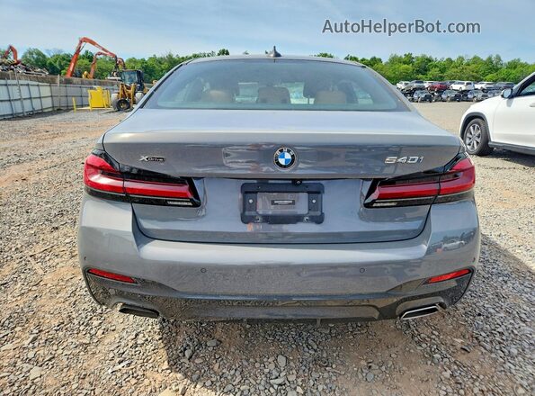WBA73BJ03MCH00177 2021 BMW 5 SERIES Gray Rear view
