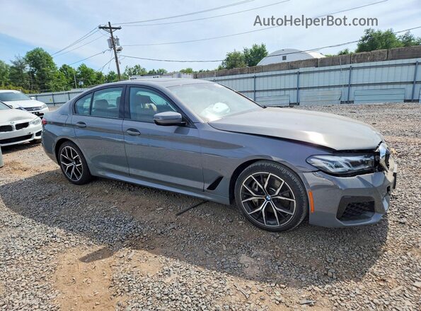 WBA73BJ03MCH00177 2021 BMW 5 SERIES Gray Front right