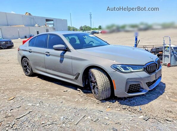 WBA73BJ03NWX74969 2022 BMW 5 SERIES Gray 