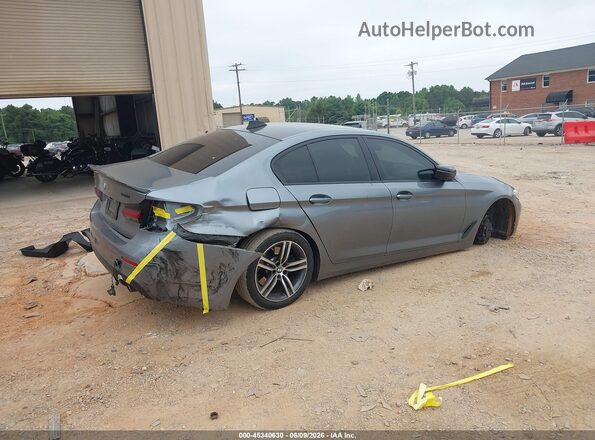 WBA73BJ05MCG15213 2021 BMW 5 SERIES Бирюзовый Задняя правая четверть