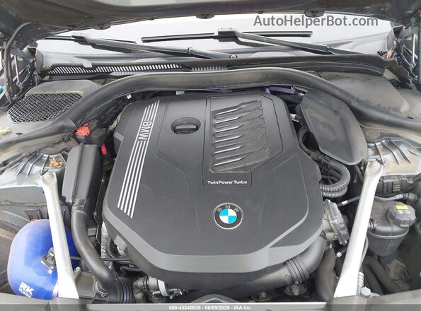 WBA73BJ05MCG15213 2021 BMW 5 SERIES Бирюзовый Вид сзади