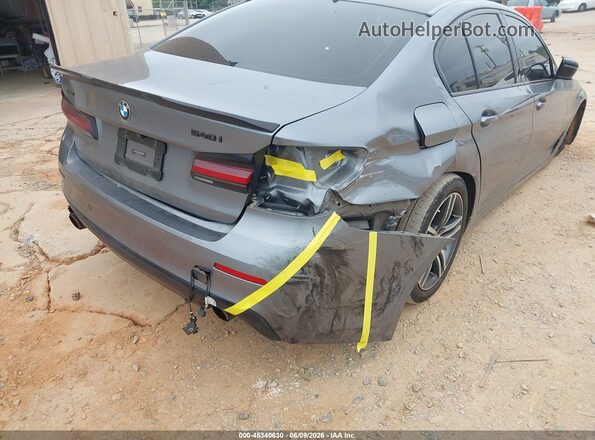 WBA73BJ05MCG15213 2021 BMW 5 SERIES Бирюзовый Вид спереди