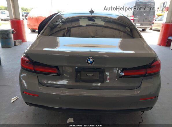 WBA73BJ06MWW99487 2021 BMW 5 SERIES Gray 