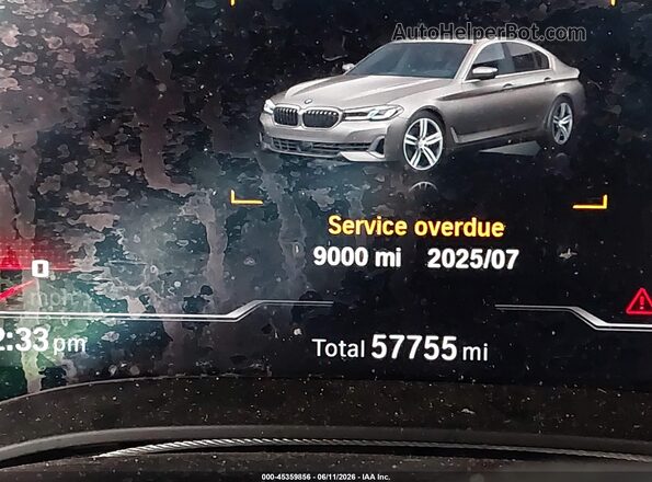 WBA73BJ06MWW99487 2021 BMW 5 SERIES Gray 