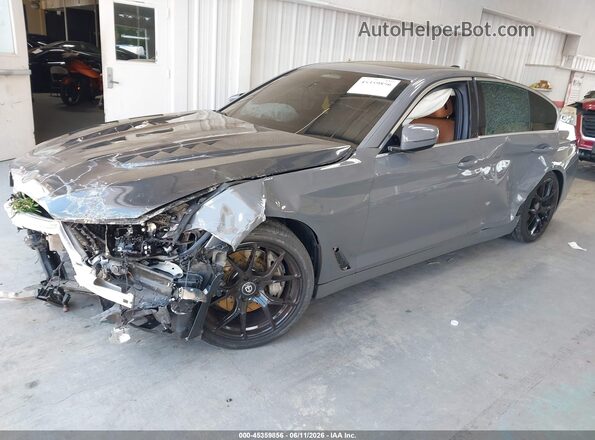 WBA73BJ06MWW99487 2021 BMW 5 SERIES Gray Przód lewy