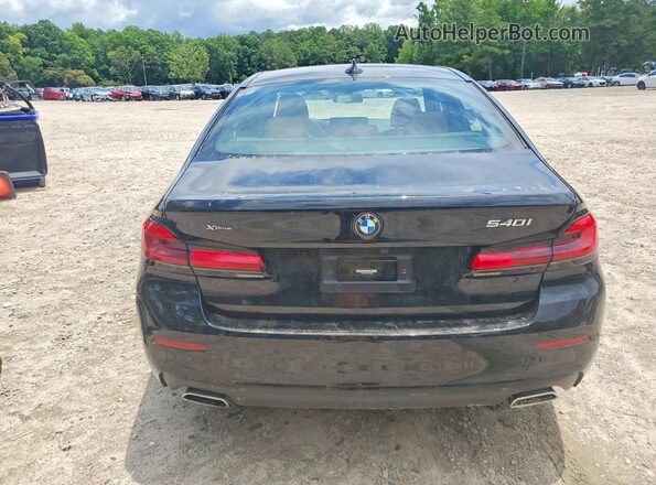 WBA73BJ07NWX74988 2022 BMW 5 SERIES Black Հետևի տեսք
