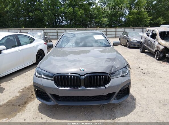 WBA73BJ0XMWX12984 2021 BMW 5 SERIES Gray ხელსაწყოთა პანელის ხედი