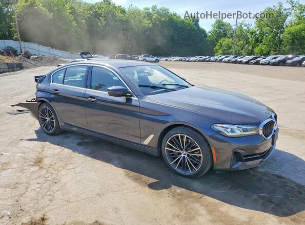 WBA73BJ0XNWX59594 2022 BMW 5 SERIES Charcoal წინა მარჯვენა