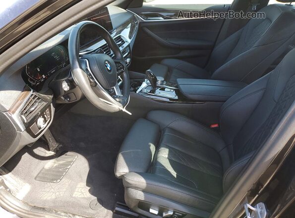 WBA73BJ0XNWX59594 2022 BMW 5 SERIES Charcoal წინა სალონის ხედი
